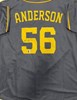 GRANT ANDERSON SIGNED CUSTOM REPLICA BREWERS NAVY JERSEY - BAS