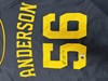 GRANT ANDERSON SIGNED CUSTOM REPLICA BREWERS NAVY JERSEY - BAS