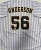 GRANT ANDERSON SIGNED CUSTOM REPLICA BREWERS PINSTRIPE JERSEY - BAS