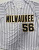 GRANT ANDERSON SIGNED CUSTOM REPLICA BREWERS PINSTRIPE JERSEY - BAS