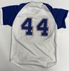 HENRY HANK AARON SIGNED 1974 MITCHELL & NESS ATLANTA BRAVES JERSEY W/ 755 HR
