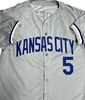GEORGE BRETT SIGNED CUSTOM REPLICA ROYALS GREY JERSEY - JSA