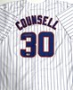 CRAIG COUNSELL SIGNED CUSTOM REPLICA PINSTRIPE CUBS JERSEY - CHICACO CUBS MLB - BAS
