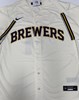 JACKSON CHOURIO SIGNED OFFICIAL NIKE CREAM BREWERS JERSEY - MLB