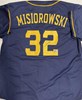 JACOB MISIOROWSKI SIGNED CUSTOM BREWERS NAVY JERSEY - PROVA