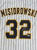 JACOB MISIOROWSKI SIGNED CUSTOM REPLICA BREWERS PINSTRIPE JERSEY  - PROVA