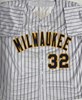 JACOB MISIOROWSKI SIGNED CUSTOM REPLICA BREWERS PINSTRIPE JERSEY  - PROVA