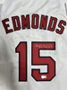 JIM EDMONDS SIGNED REPLICA WHITE JERSEY - ST. LOUIS CARDINALS MLB - BAS