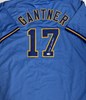 JIM GANTNER SIGNED CUSTOM REPLICA BREWERS BLUE JERSEY - JSA