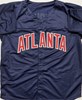 JOHN SMOLTZ SIGNED CUSTOM REPLICA BRAVES BLUE JERSEY - BAS