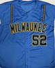 KYLE HARRISON SIGNED CUSTOM REPLICA BREWERS ALTERNATE JERSEY - JSA