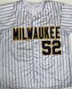 KYLE HARRISON SIGNED CUSTOM REPLICA BREWERS PINSTRIPE JERSEY - JSA
