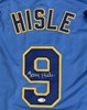LARRY HISLE SIGNED CUSTOM BREWERS BLUE JERSEY - JSA