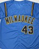 LOGAN HENDERSON SIGNED CUSTOM REPLICA BREWERS ALTERNATE JERSEY - BAS