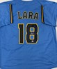 LUIS LARA SIGNED CUSTOM REPLICA BREWERS ALTERNATE JERSEY - BAS