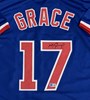 MARK GRACE SIGNED CUSTOM REPLICA BLUE CUBS JERSEY - CHICACO CUBS MLB - BAS