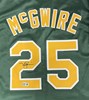 MARK MCGWIRE SIGNED CUSTOM REPLICA ATHLETICS JERSEY - BAS