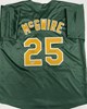 MARK MCGWIRE SIGNED CUSTOM REPLICA ATHLETICS JERSEY W/ '87 AL ROY - BAS