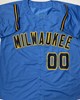 PAT MURPHY SIGNED CUSTOM REPLICA ALT #00 BREWERS JERSEY - BAS