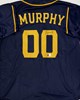 PAT MURPHY SIGNED CUSTOM REPLICA NAVY #00 BREWERS JERSEY - BAS