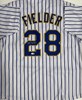 PRINCE FIELDER SIGNED BREWERS CUSTOM REPLICA PINSTRIPE JERSEY - JSA