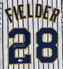 PRINCE FIELDER SIGNED BREWERS CUSTOM REPLICA PINSTRIPE JERSEY - JSA