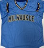 ROBIN YOUNT SIGNED CUSTOM REPLICA BREWERS BLUE JERSEY - BAS