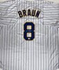 RYAN BRAUN SIGNED CUSTOM BREWERS RETRO PINSTRIPE JERSEY - JSA