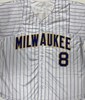 RYAN BRAUN SIGNED CUSTOM BREWERS RETRO PINSTRIPE JERSEY - JSA