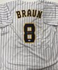 RYAN BRAUN SIGNED CUSTOM BREWERS PINSTRIPE JERSEY - JSA