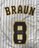 RYAN BRAUN SIGNED CUSTOM BREWERS PINSTRIPE JERSEY - JSA