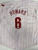 RYAN HOWARD SIGNED CUSTOM REPLICA PHILLIES PINSTRIPE JERSEY - BAS