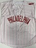 RYAN HOWARD SIGNED CUSTOM REPLICA PHILLIES PINSTRIPE JERSEY - BAS