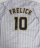 SAL FRELICK SIGNED CUSTOM REPLICA BREWERS PINSTRIPE JERSEY - BAS