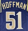 TREVOR HOFFMAN SIGNED CUSTOM PADRES BLUE JERSEY - JSA