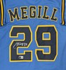 TREVOR MEGILL SIGNED CUSTOM REPLICA BREWERS ALTERNATE JERSEY - BAS