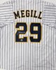 TREVOR MEGILL SIGNED CUSTOM REPLICA BREWERS PINSTRIPE JERSEY - BAS