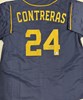 WILLIAM CONTRERAS SIGNED CUSTOM REPLICA BREWERS NAVY JERSEY - BAS
