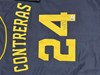 WILLIAM CONTRERAS SIGNED CUSTOM REPLICA BREWERS NAVY JERSEY - BAS