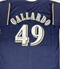 YOVANI GALLARDO SIGNED CUSTOM REPLICA NAVY JERSEY - MILWAUKEE BREWERS - JSA