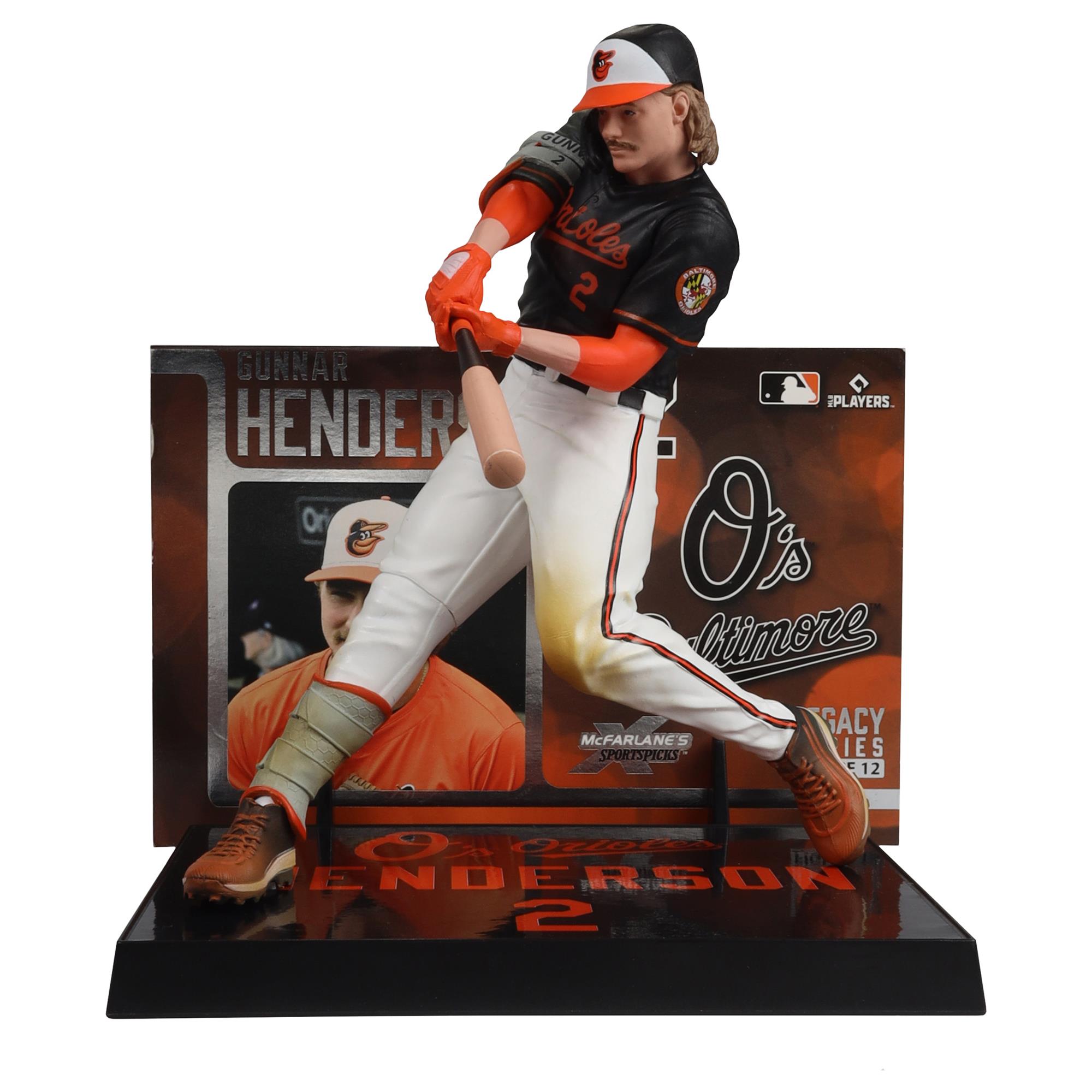 GUNNAR HENDERSON - BALTIMORE ORIOLES MLB - 7" CHASE MCFARLANE POSED FIGURE
