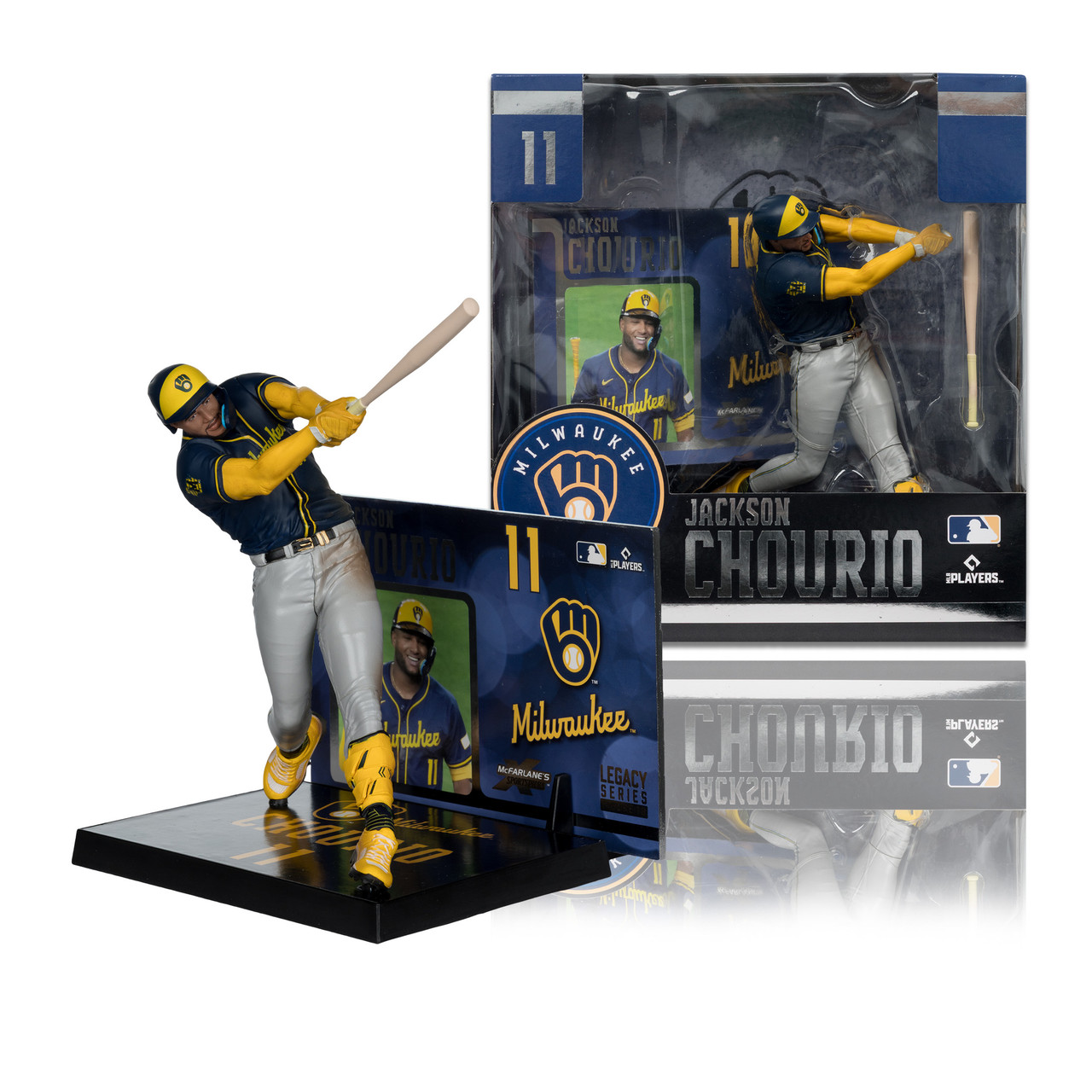 JACKSON CHOURIO - MILWAUKEE BREWERS - 7" MLB MCFARLANE POSED FIGURE