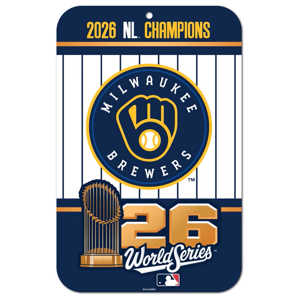 Milwaukee Brewers 2026 World Series Plastic Sign