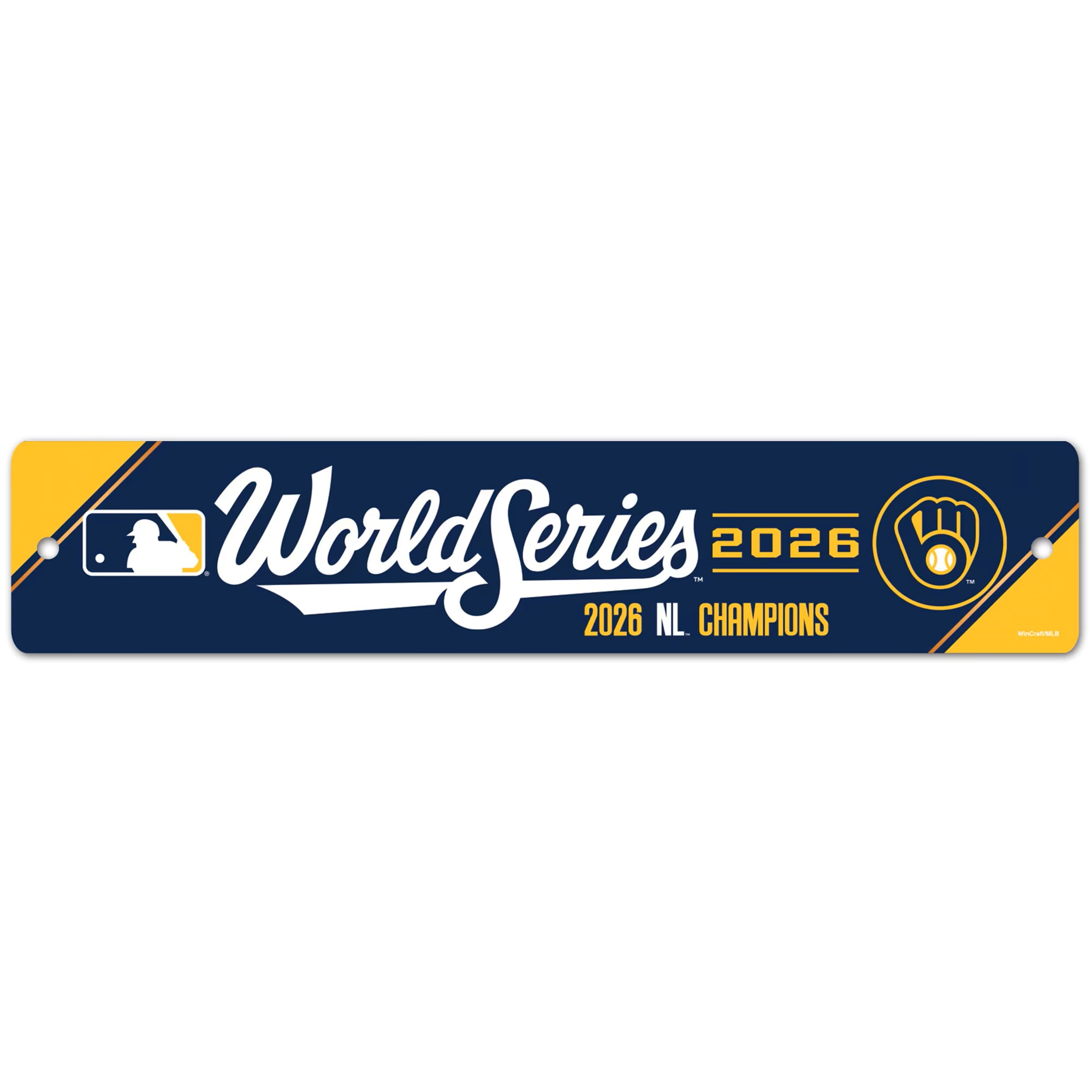 Milwaukee Brewers 2026 World Series Street Sign