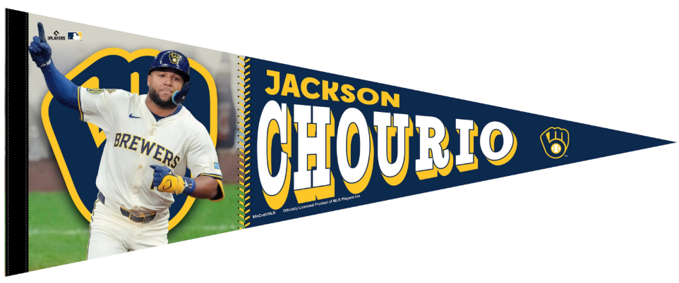 JACKSON CHOURIO PREMIUM PLAYER PENNANT - WSC EXCLUSIVE
