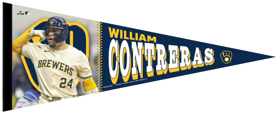 WILLIAM CONTRERAS PREMIUM PLAYER PENNANT - WSC EXCLUSIVE