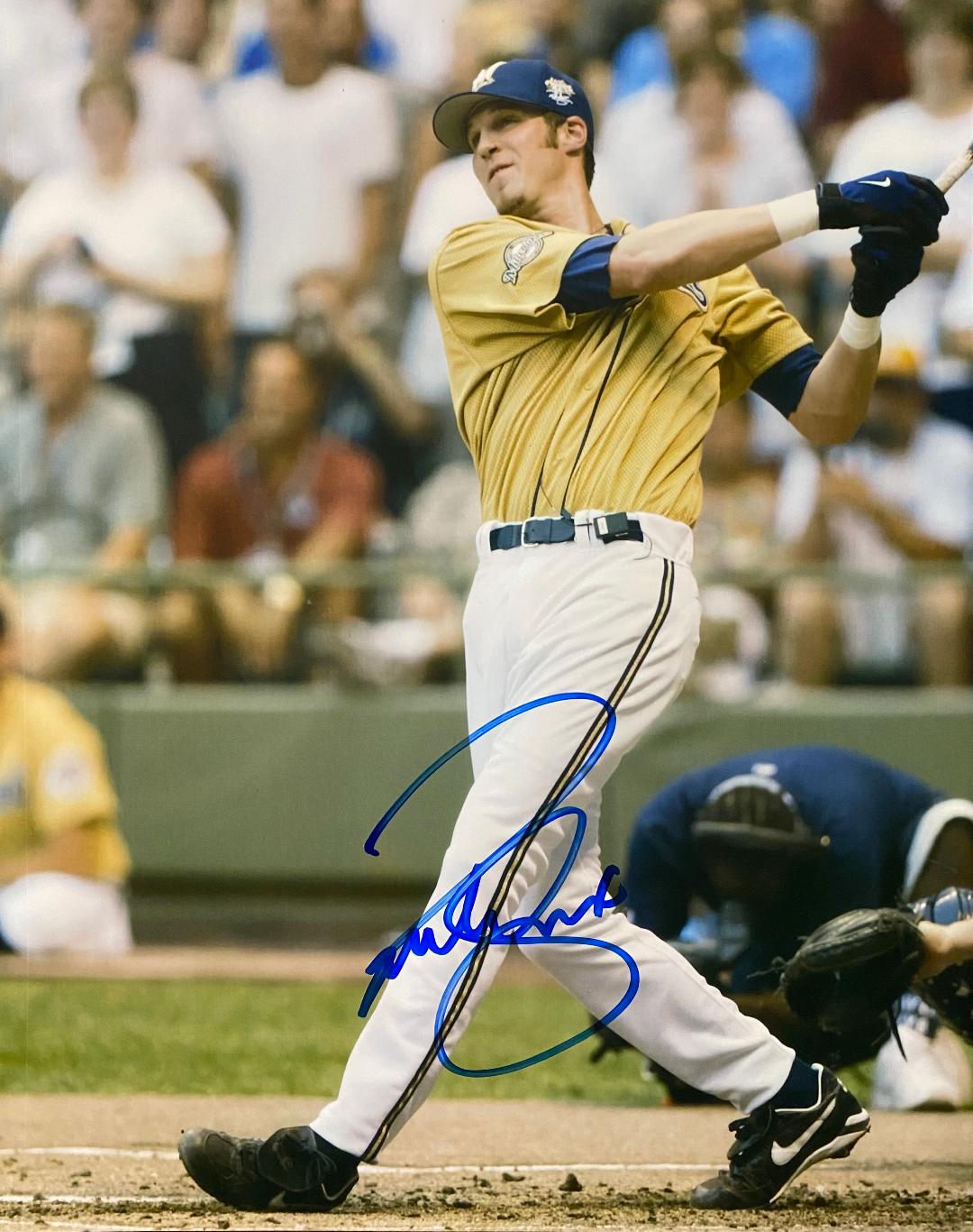 RICHIE SEXSON SIGNED 8X10 BREWERS PHOTO #1