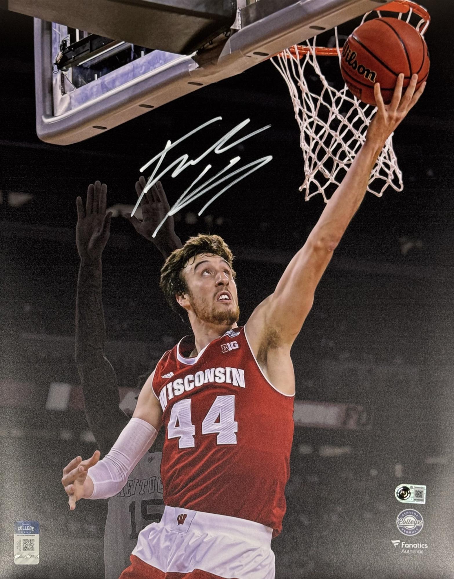 FRANK KAMINSKY SIGNED 16X20 PHOTO #3 - WISCONSIN BADGERS - BAS