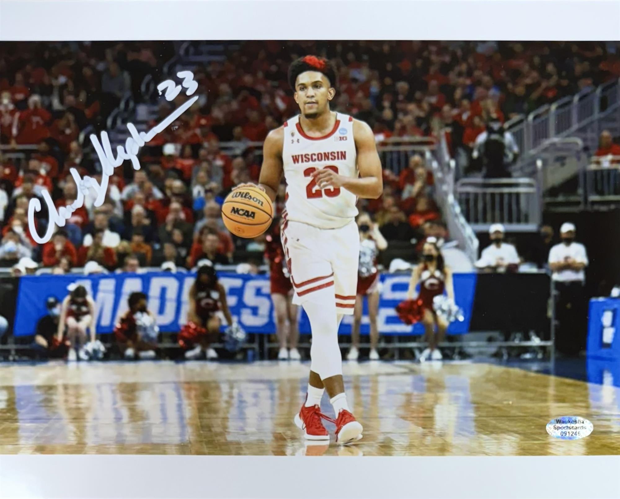 CHUCKY HEPBURN SIGNED 8X10 WI BADGERS PHOTO #4