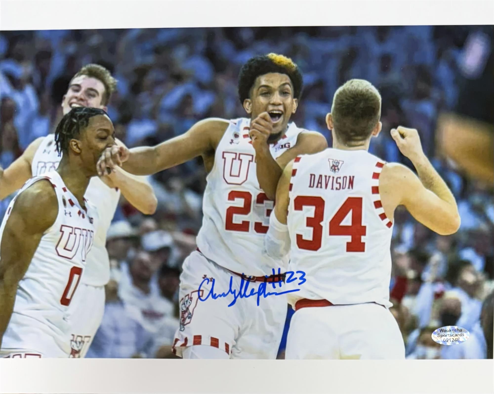 CHUCKY HEPBURN SIGNED 8X10 WI BADGERS PHOTO #5